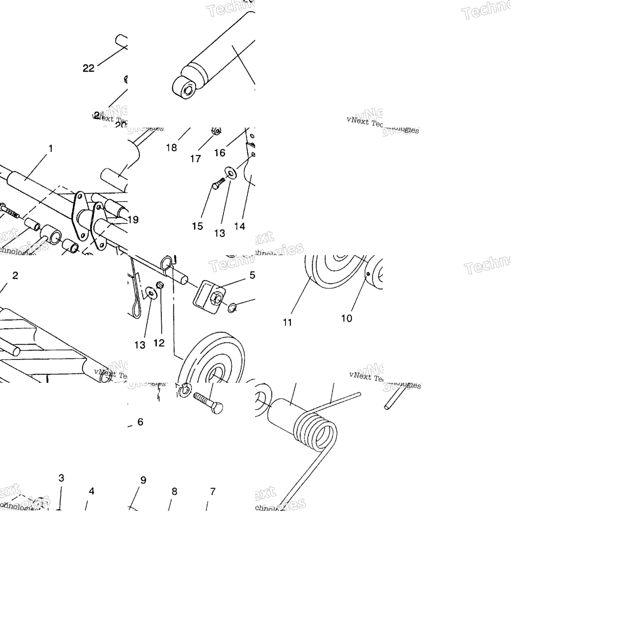 Rear Torque Arm Assembly 440 / 0930760 & 440 Sks
