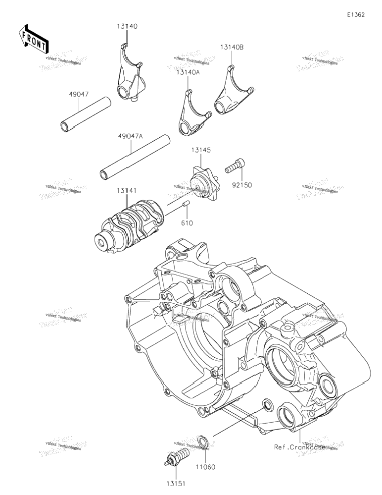 Gear Change Drum/Shift Fork(S)