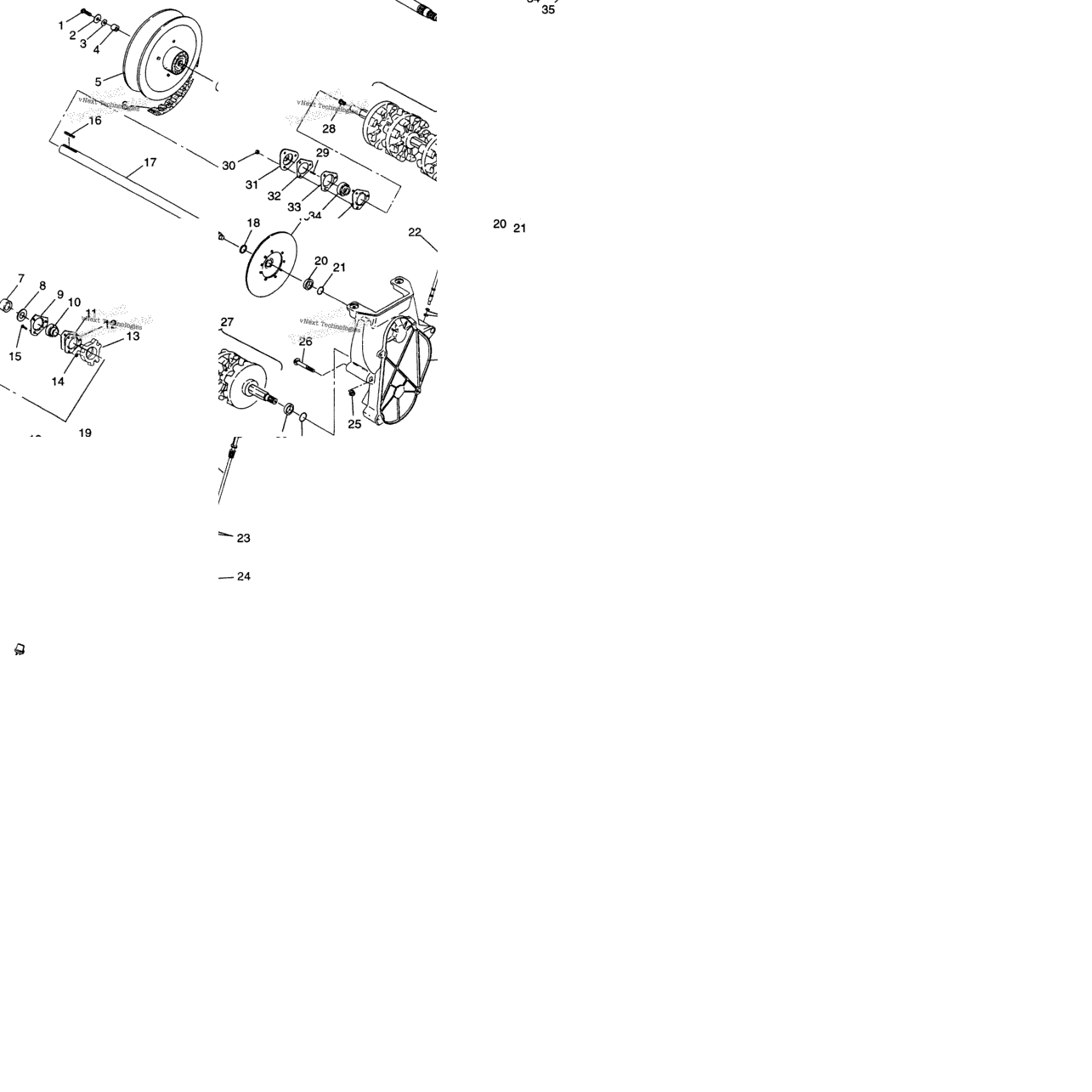 Drive Train 600 Xcr 0975677, 600 Xcr Se & European 600 Xcr Se E97