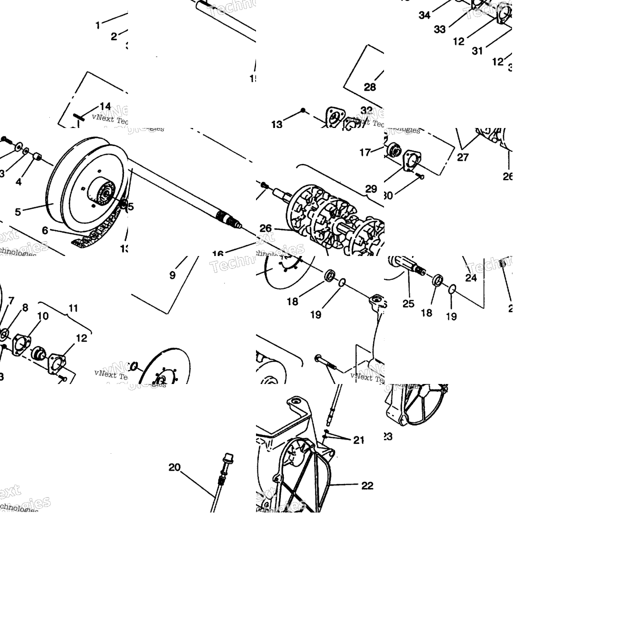 Drive Train Assembly Storm E940782 & Storm Sks E940582