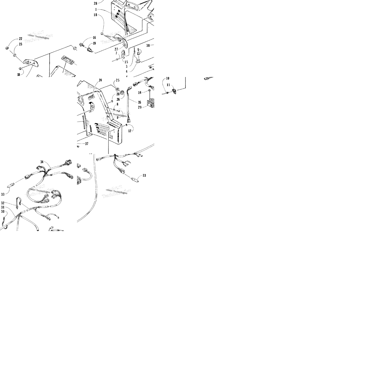 Console, Switches, And Wiring Assemblies