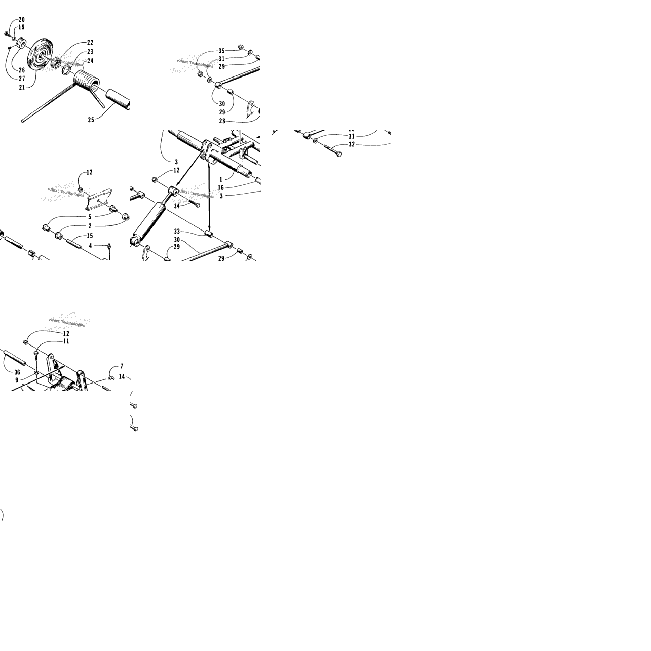 Rear Suspension Rear Arm Assembly