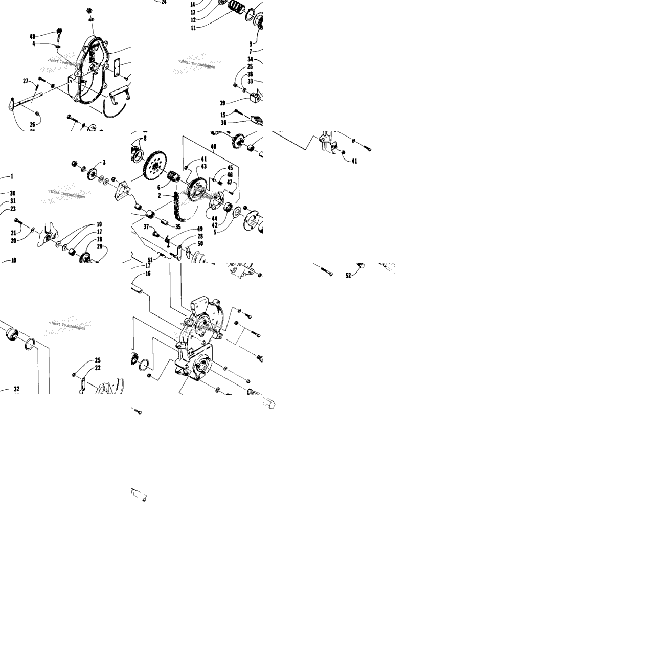 Drive/Reverse Dropcase Assembly
