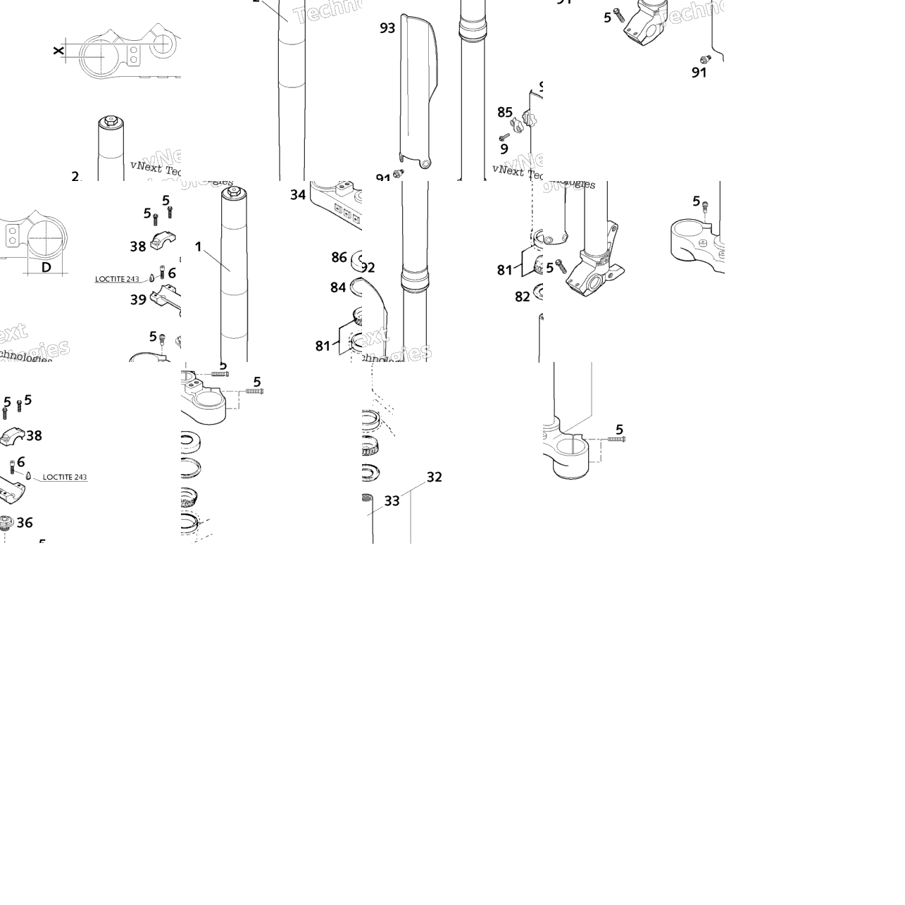 Front Fork Wp Usd40