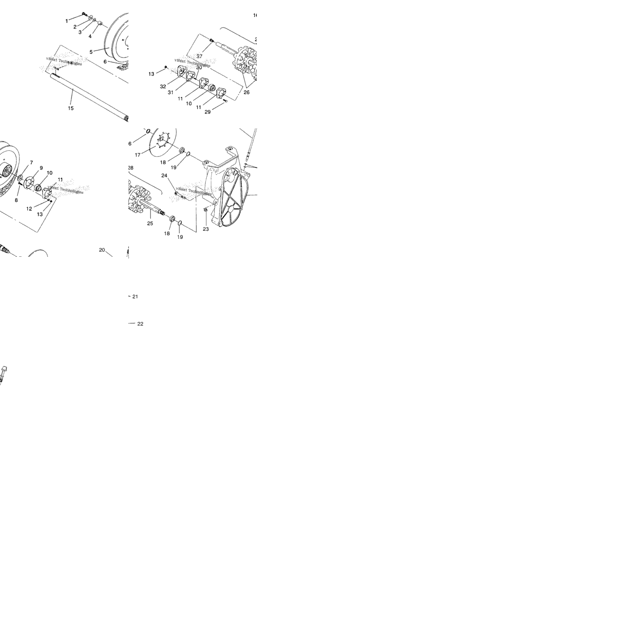 Drive Train Assembly 440 / & 440 Sks / 0930560