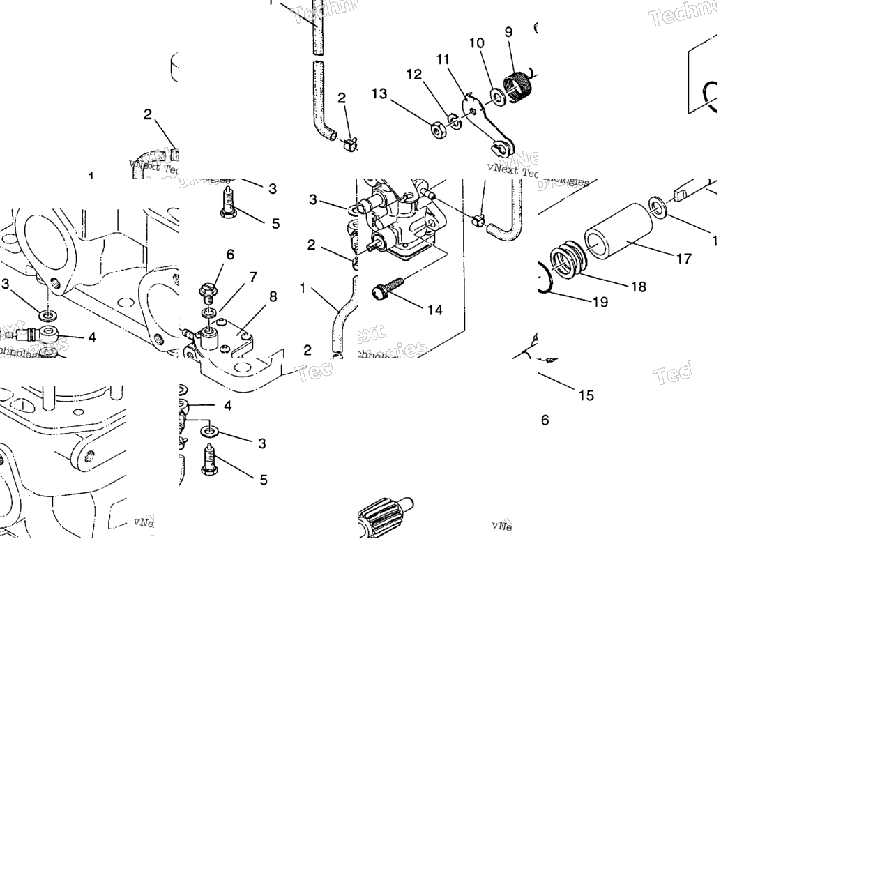 Oil Pump Assembly 440 / & 440 Sks / 0930560