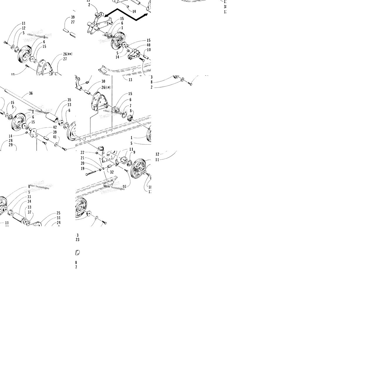 Rear Suspension Axle Assembly