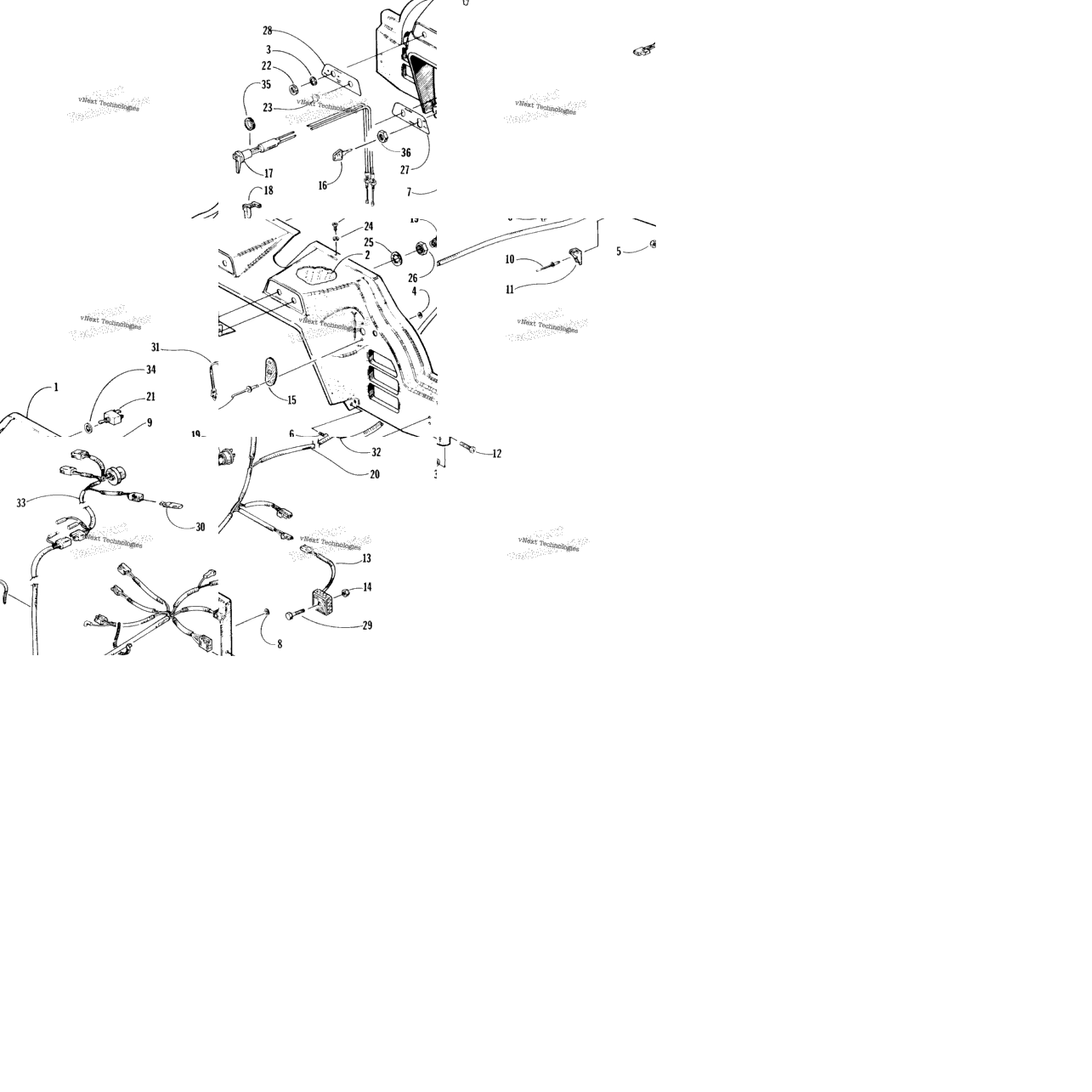 Console, Switches, And Wiring Assemblies
