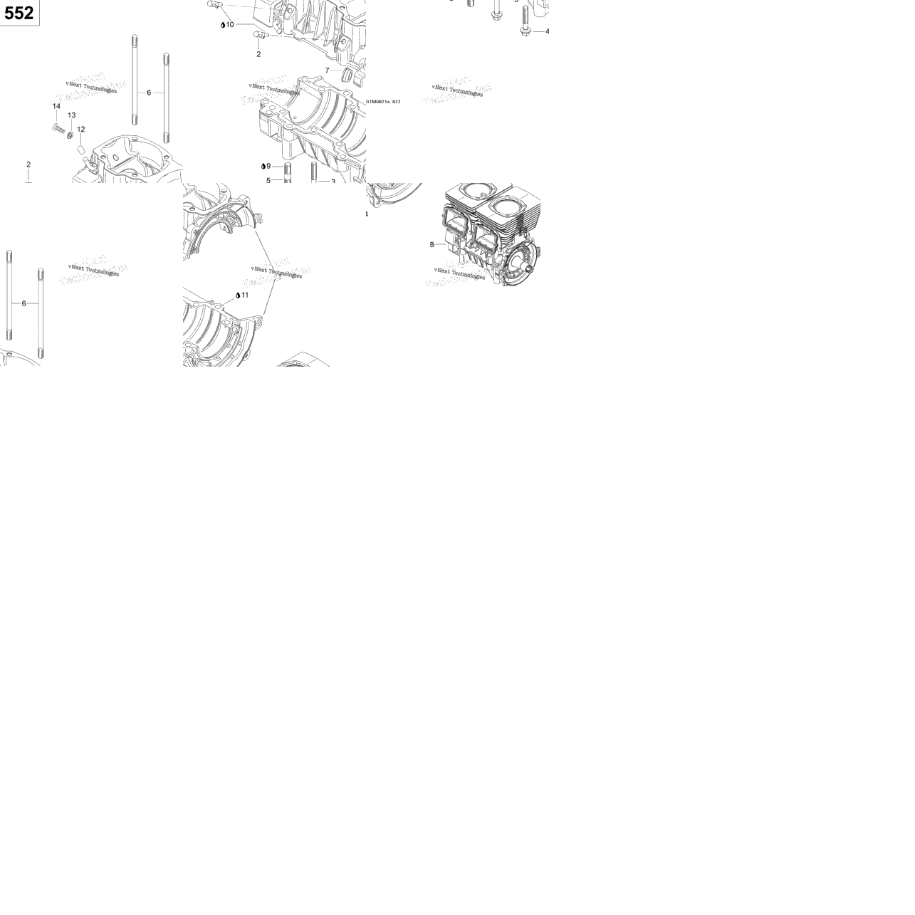 Crankcase (550F)