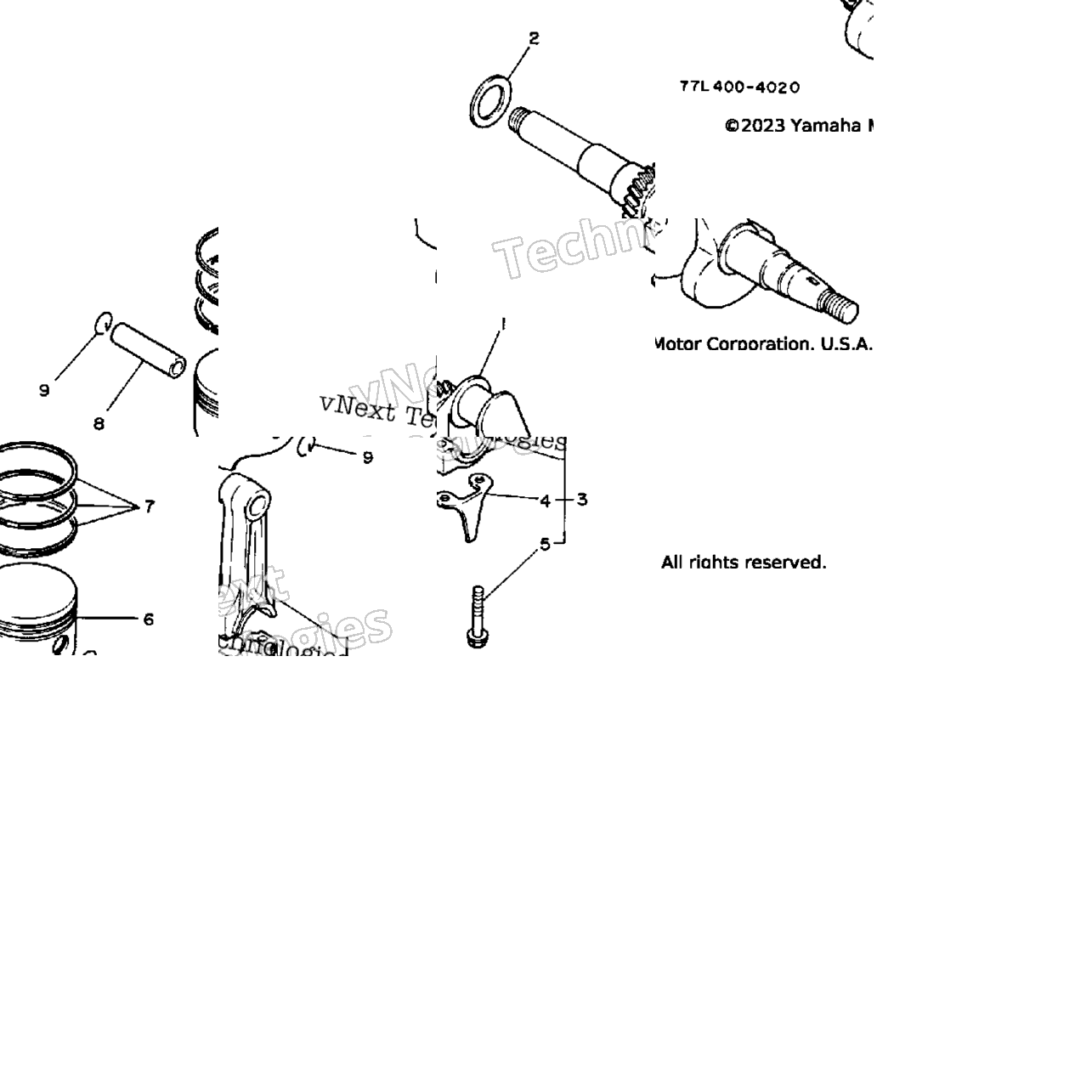 Crankshaft Piston Yp20t