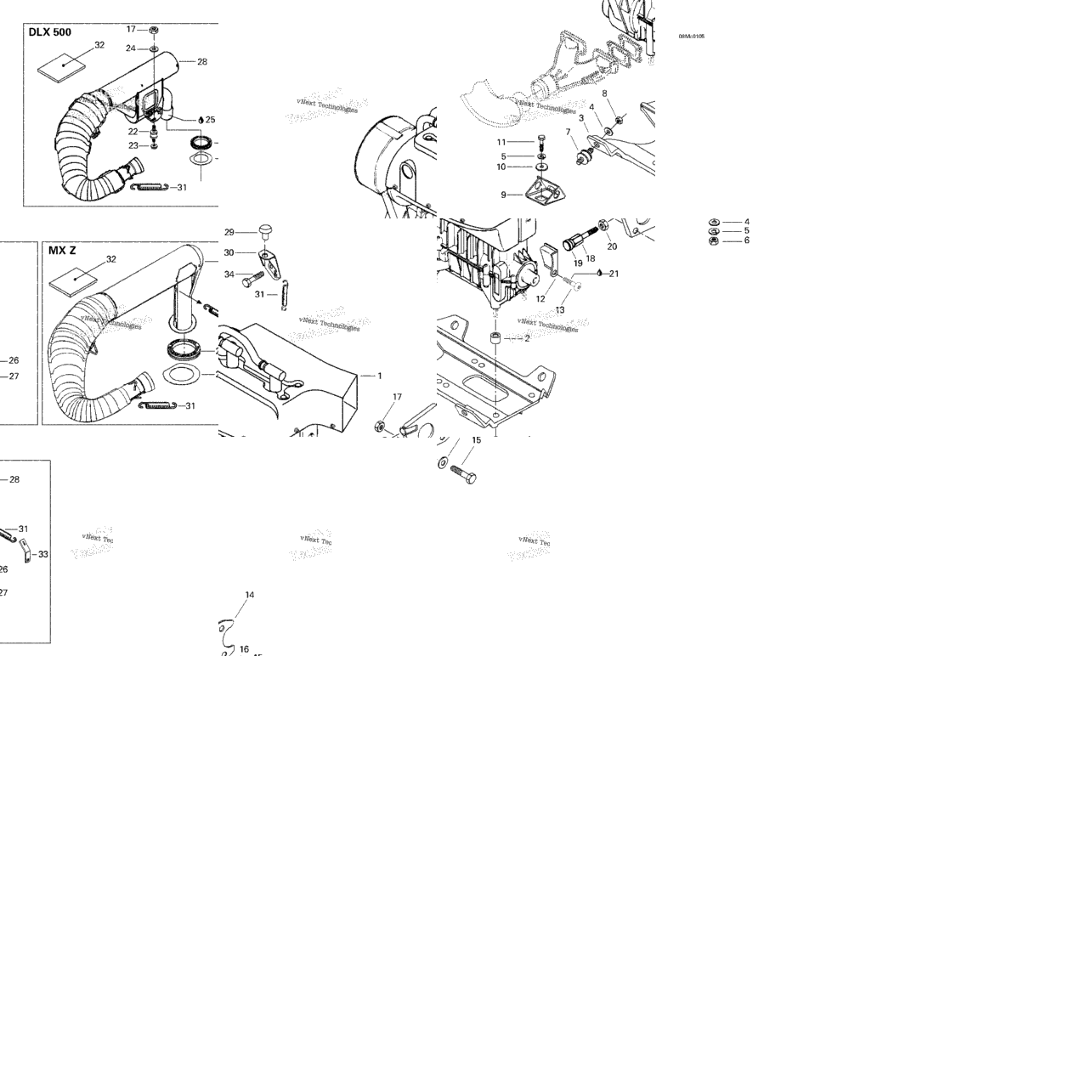 Engine Support And Muffler