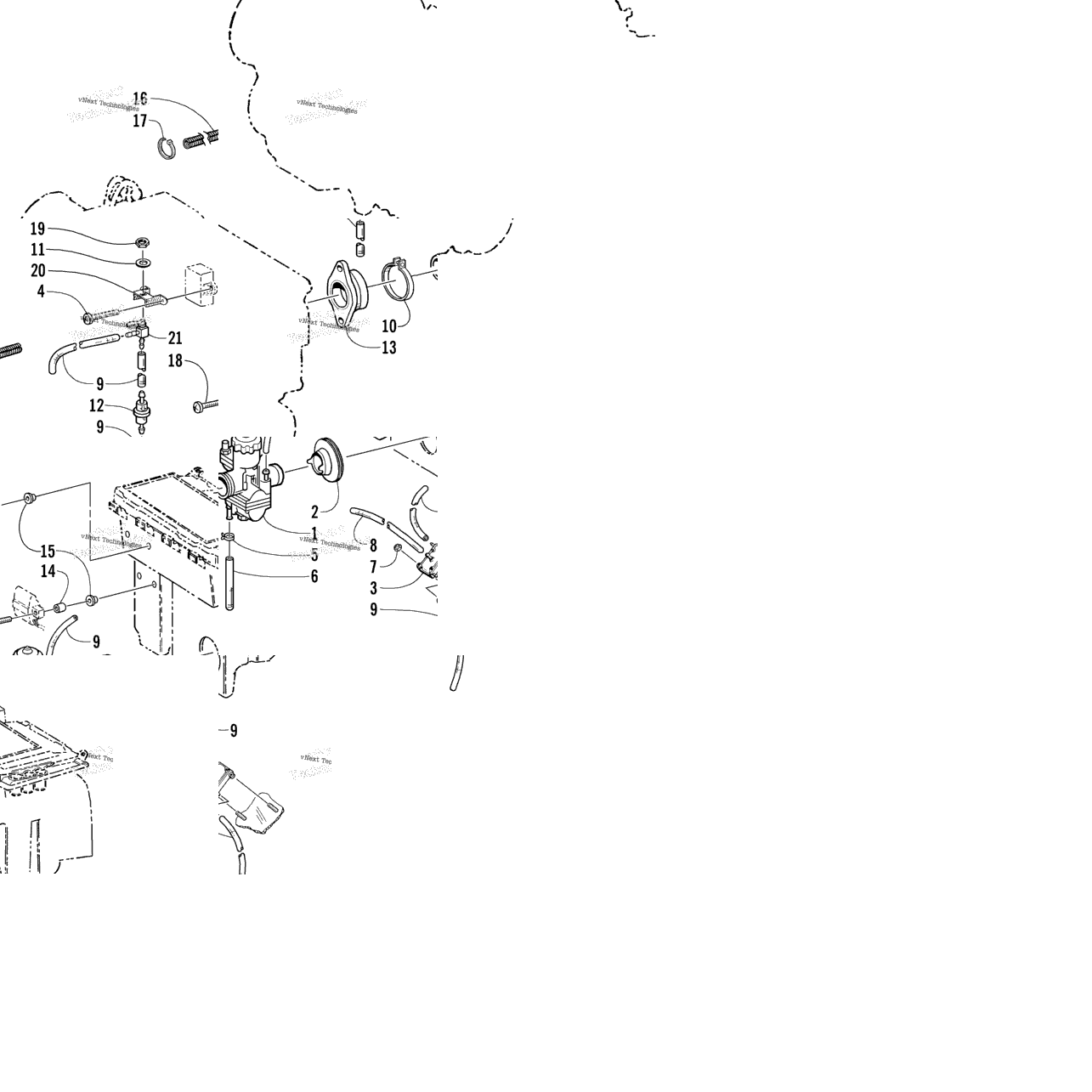 Carburetor And Fuel Pump Assembly