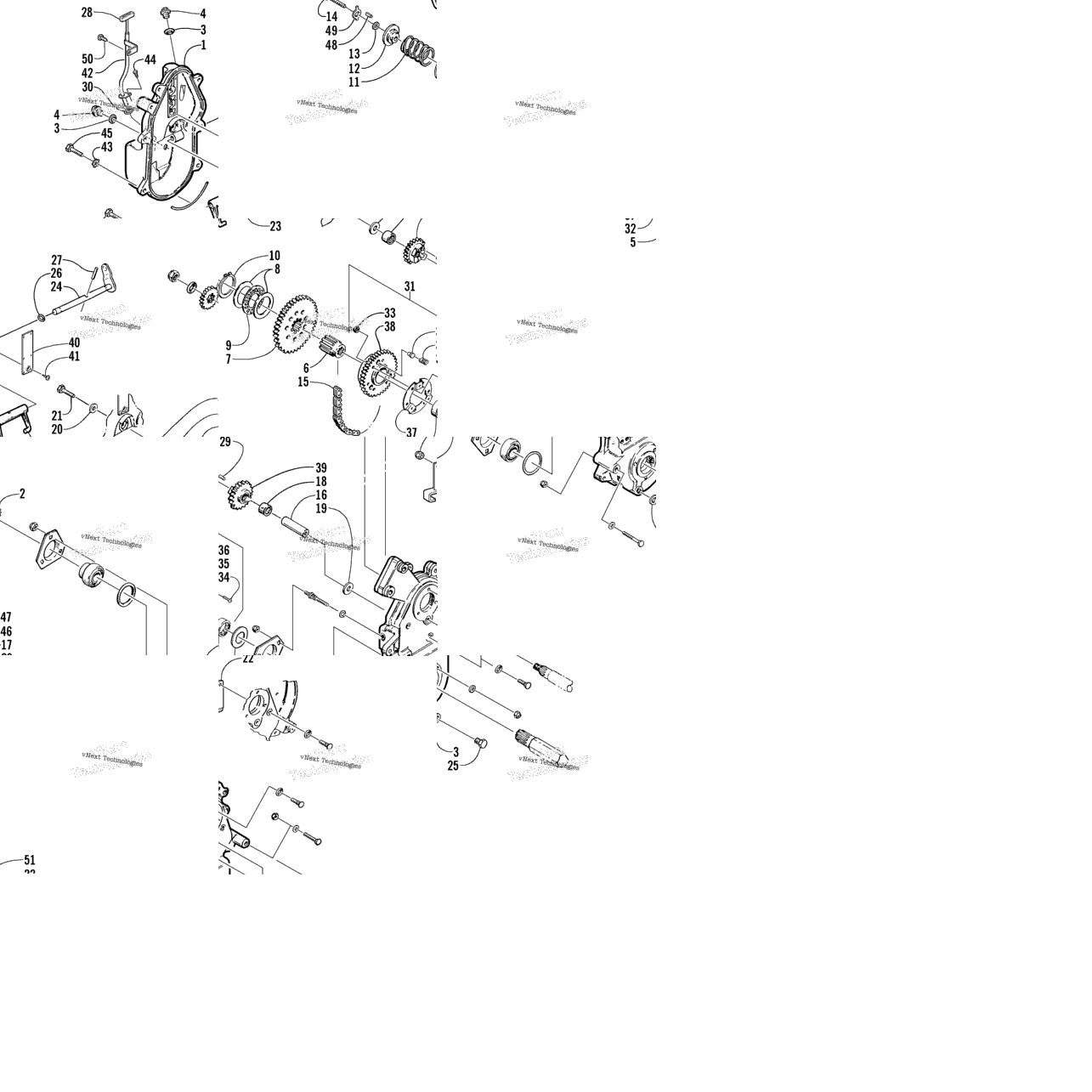 Drive/Reverse Dropcase Assembly (Optional)