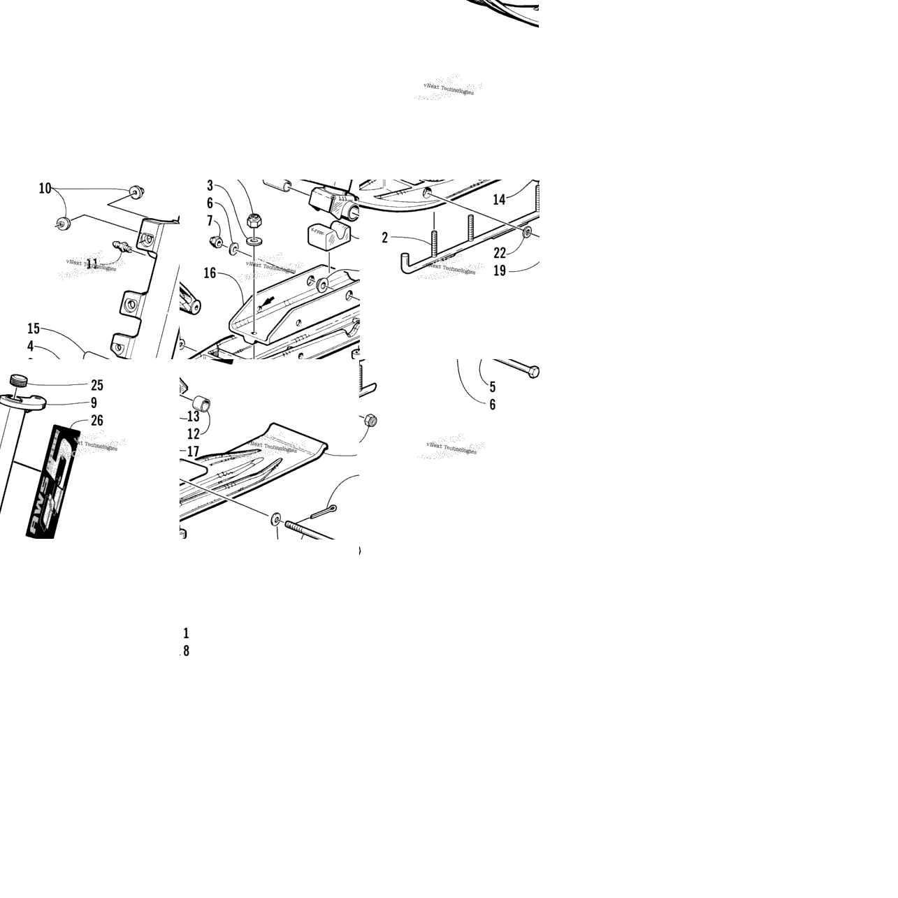 Ski And Spindle Assembly