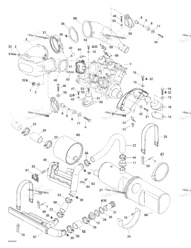 Engine Support And Muffler