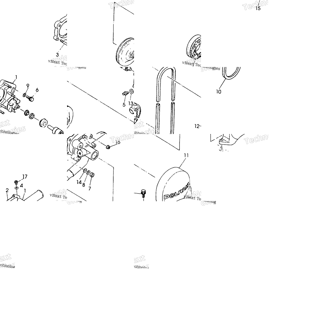 Water Pump Assembly Rxl/Rxl Sks