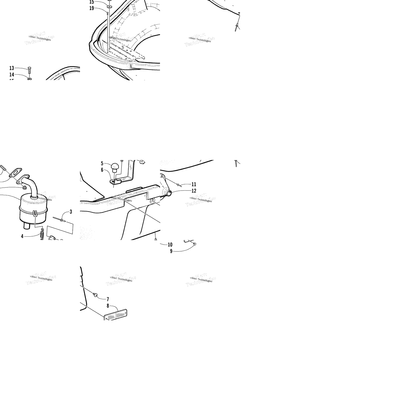 Belly Pan And Exhaust Assemblies