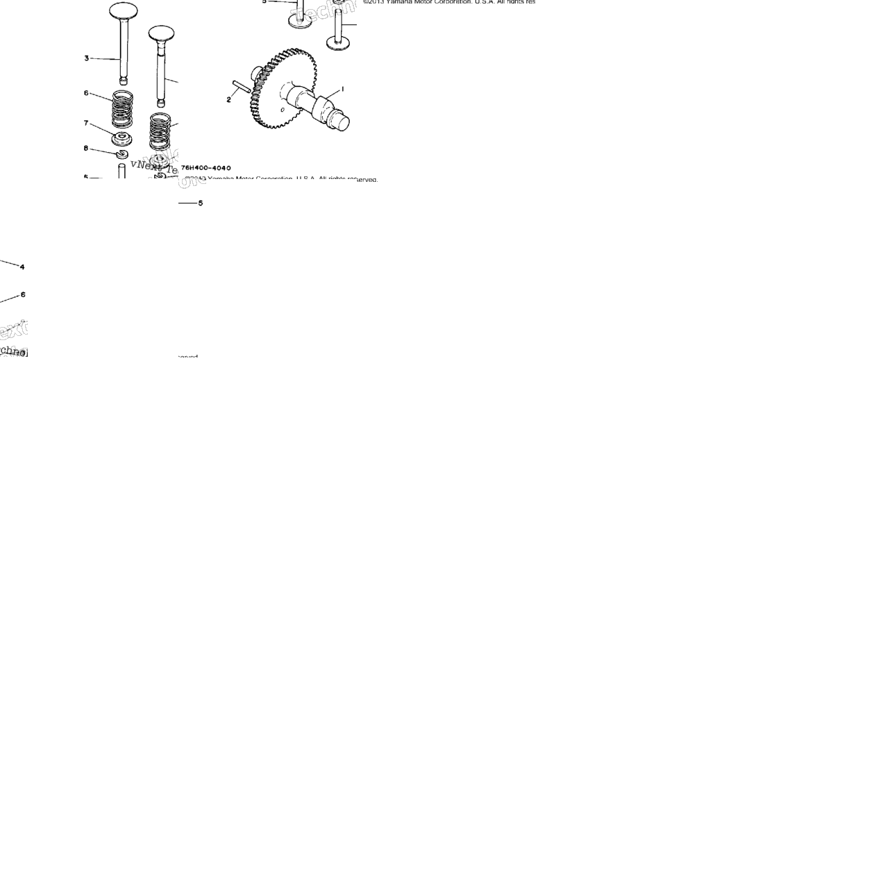 Camshaft - Valve (Yp30ga)