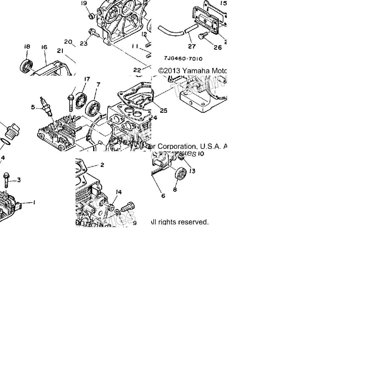 Cylinder - Crankcase (Yp20ga)