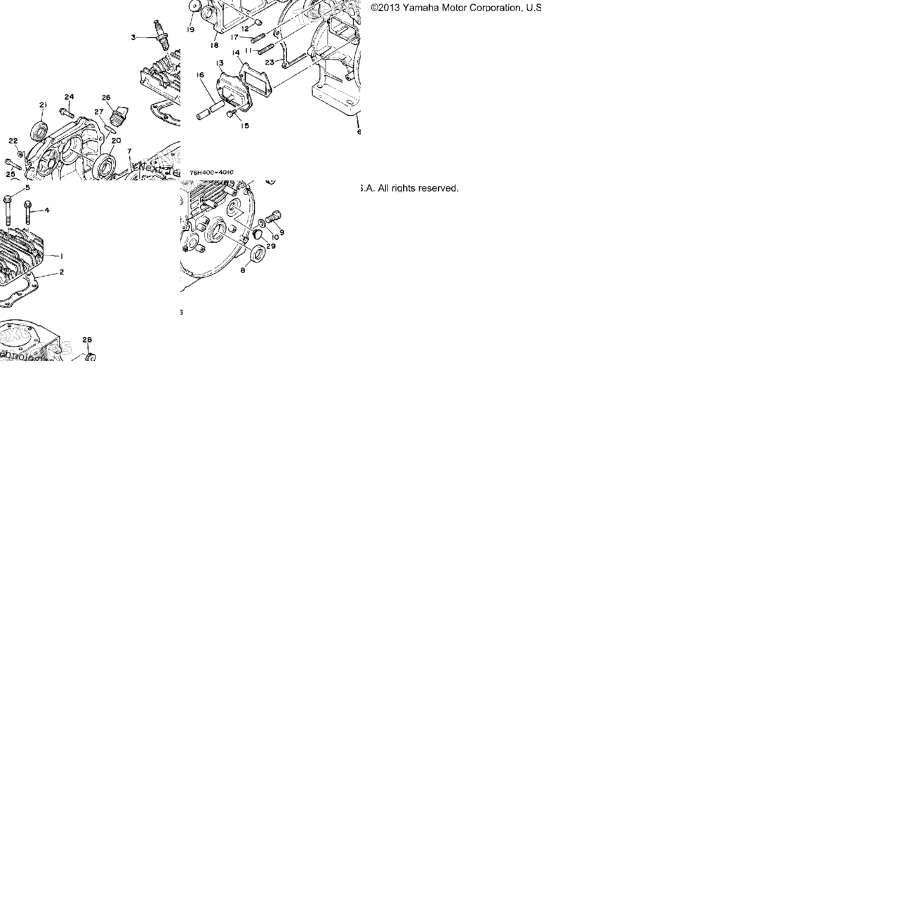 Cylinder - Crankcase (Yp30g)