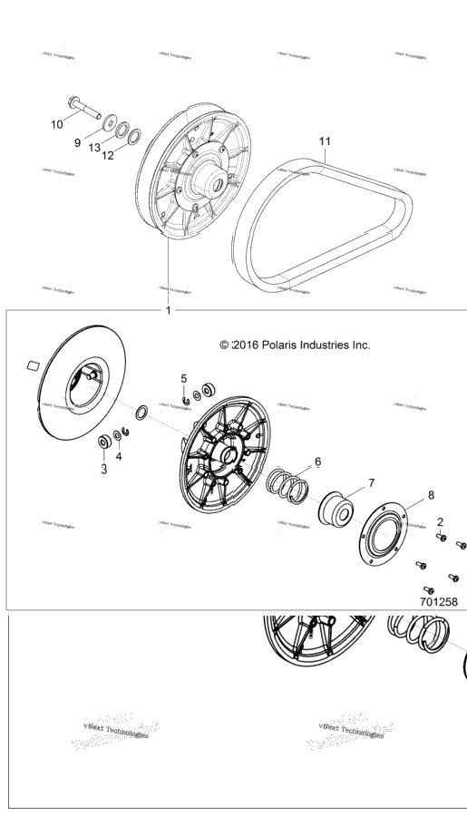 Drive Train, Secondary Clutch