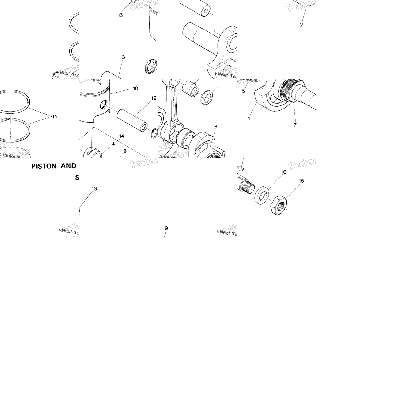 Piston And Crankshaft Star & Startrak