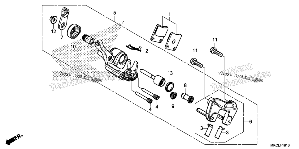 Parking Brake Caliper