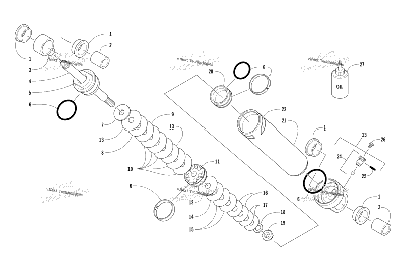 Rear Suspension Rear Arm Shock Absorber