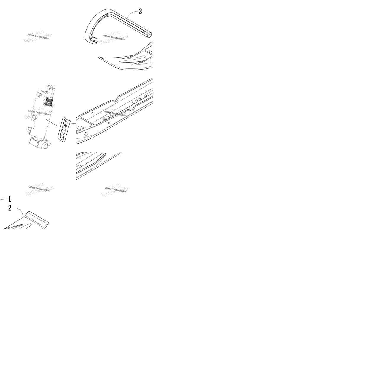 Ski And Spindle Decal