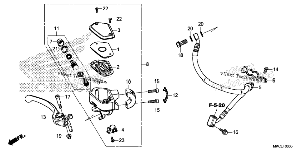 Front Brake Master Cylinder