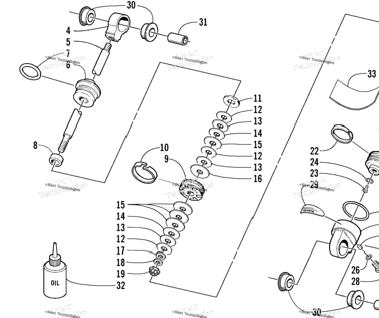 Rear Suspension Rear Arm Shock Absorber