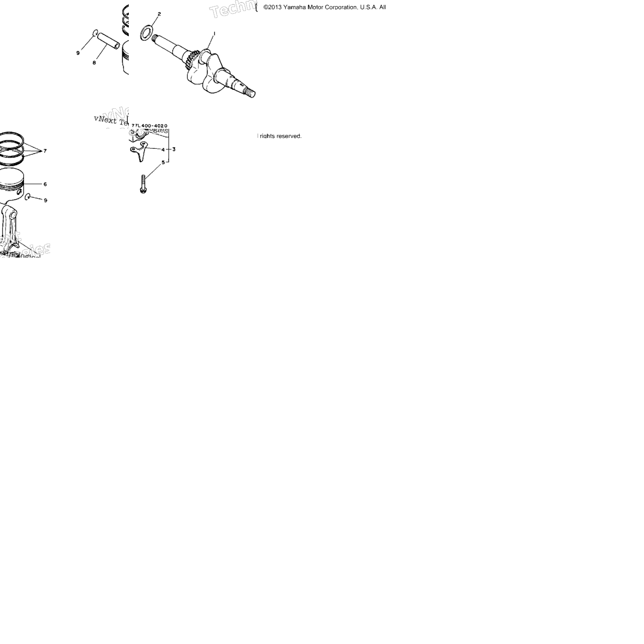 Crankshaft - Piston (Yp30ga)