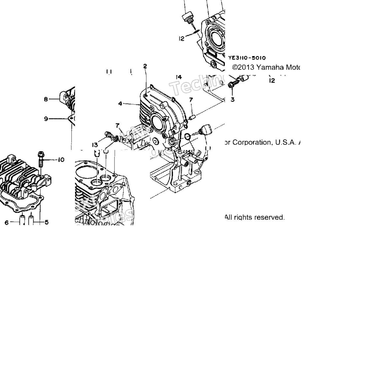 Cylinder - Crankcase (Yp20g)