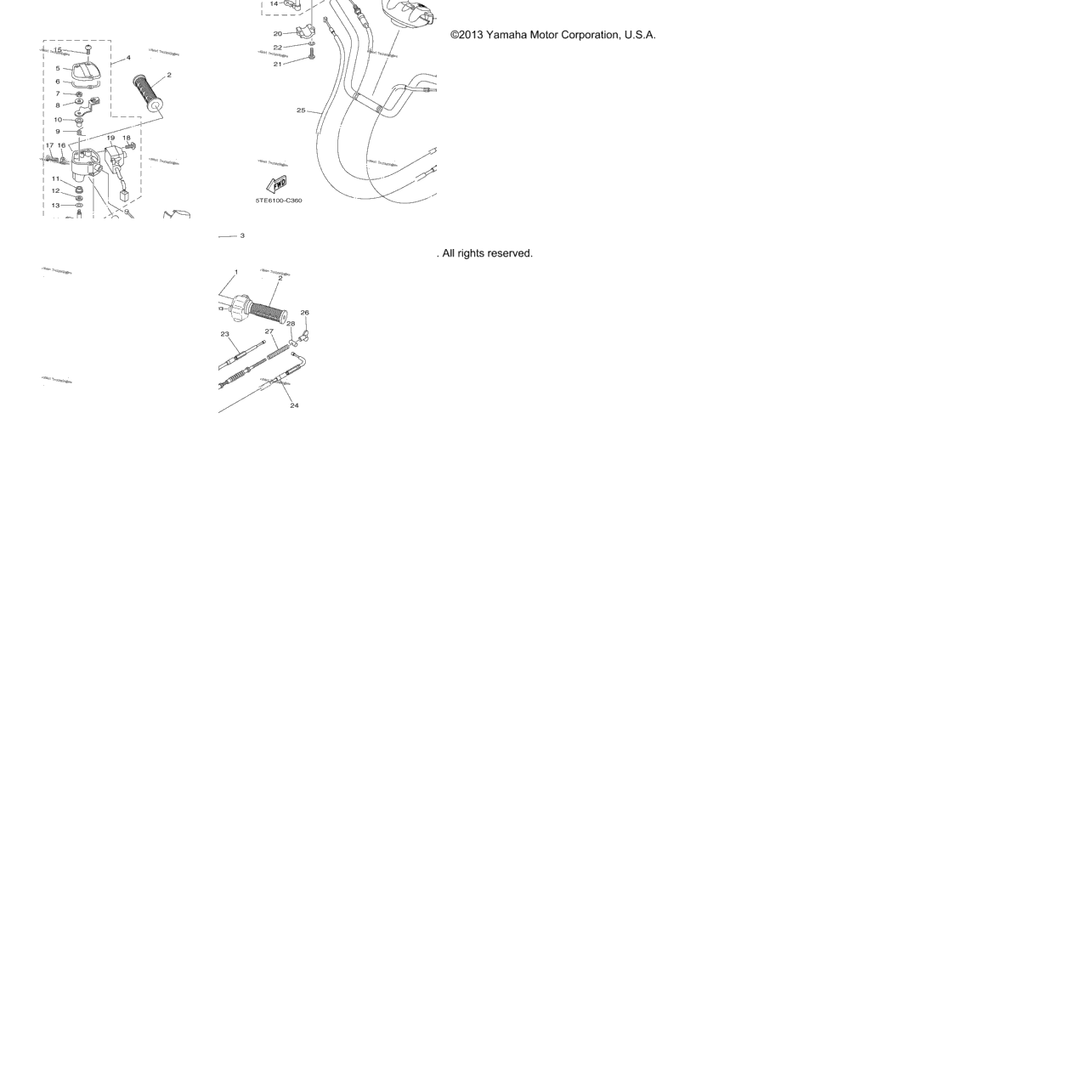Steering Handle Cable