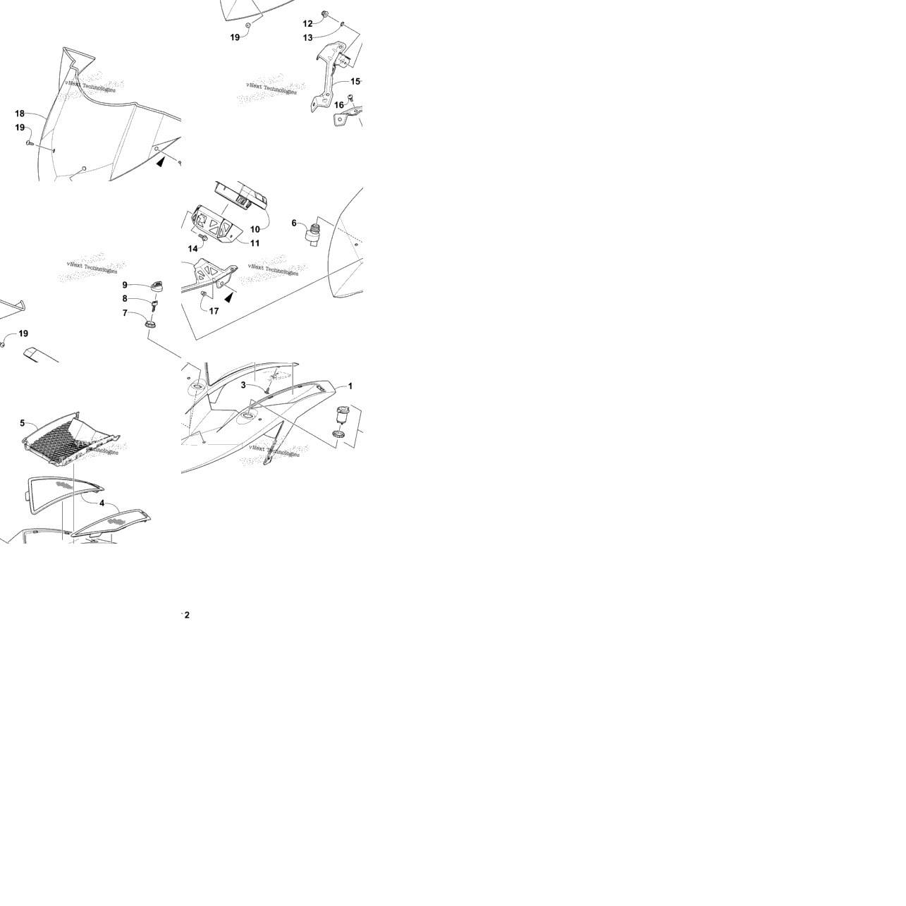 Windshield And Instruments Assemblies