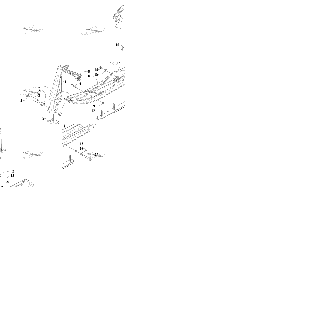 Ski And Spindle Assembly