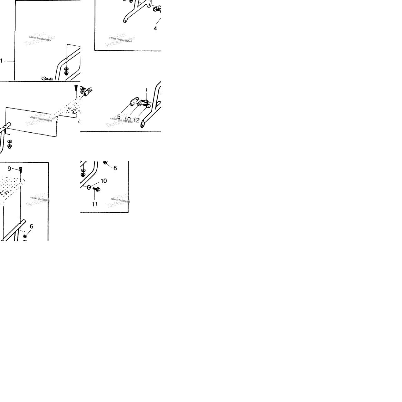 Luggage Rack Bracket Set