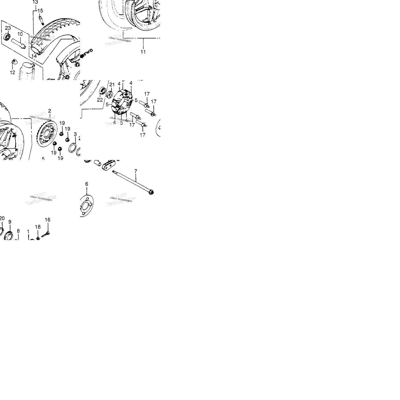 Cm400a/Trear Wheel 79-81