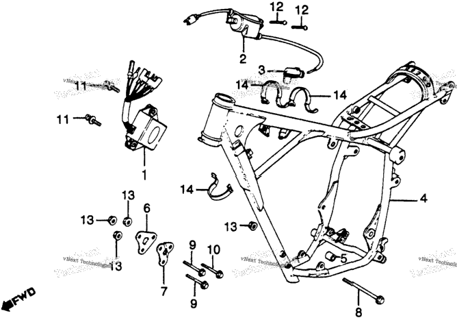 Frame + Ignition Coil 79