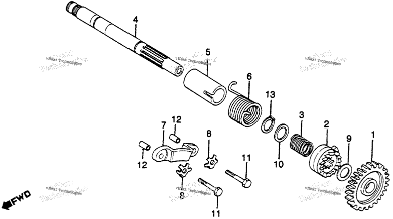 Kick Starter Spindle