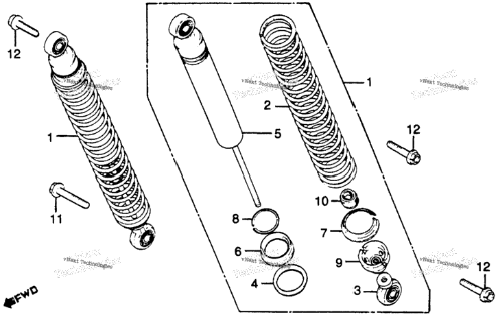 Rear Shock Absorber 79