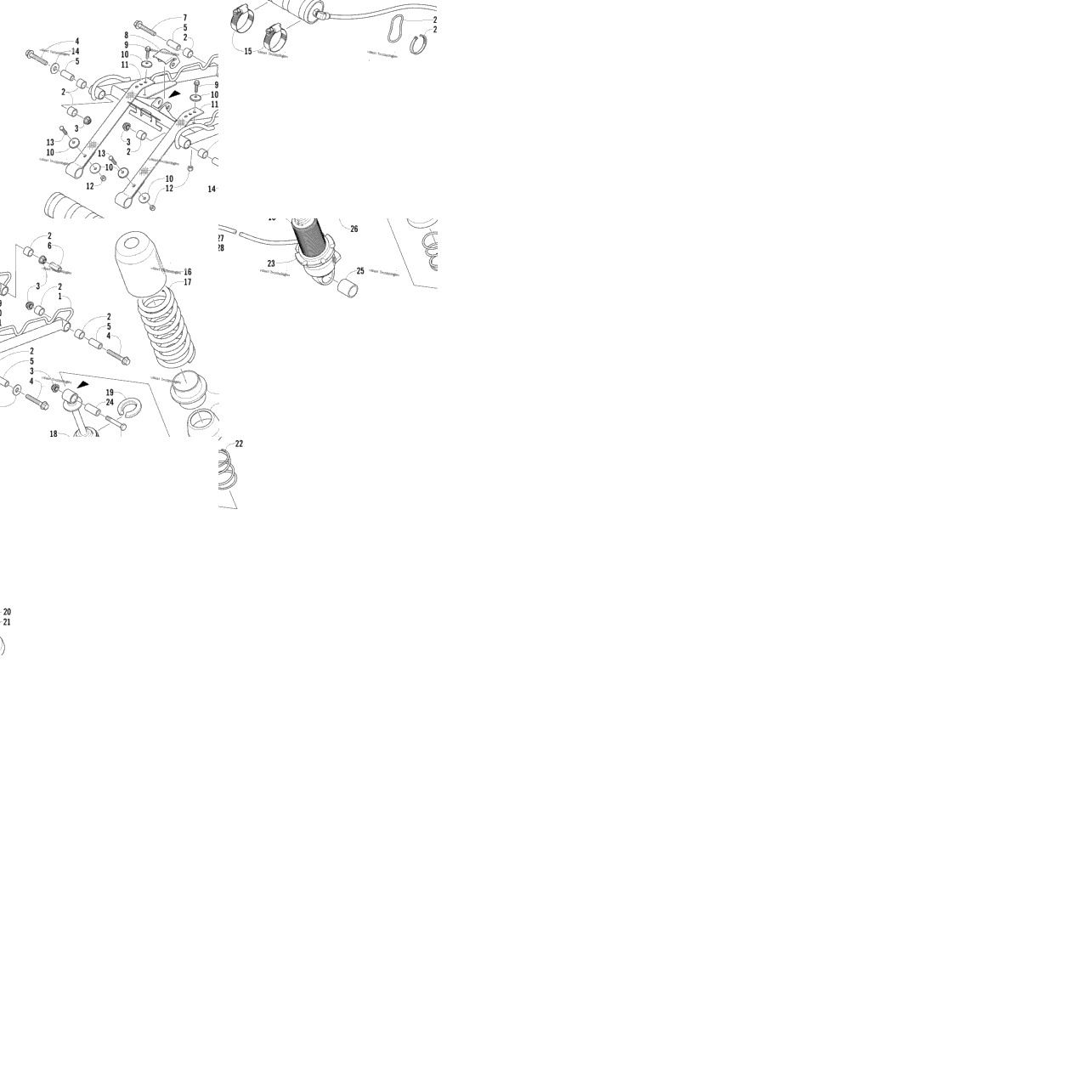 Rear Suspension Front Arm Assembly