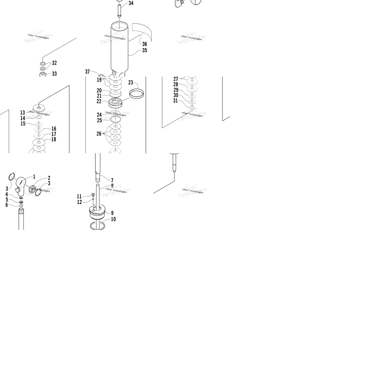 Rear Suspension Rear Arm Shock Absorber