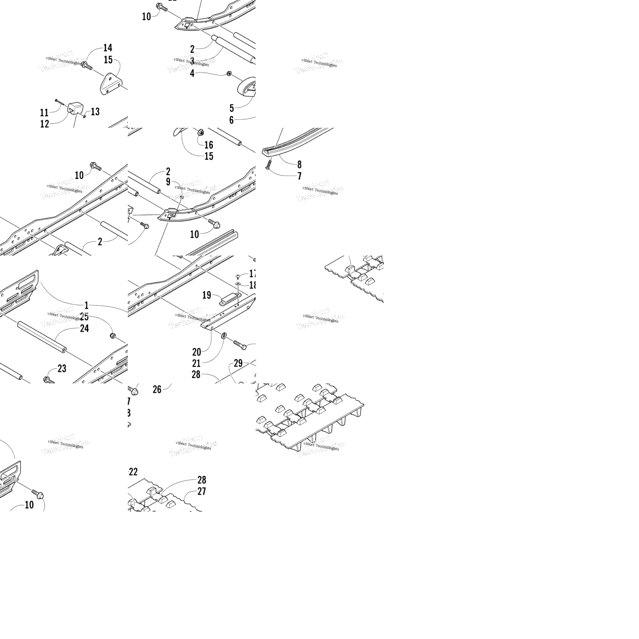 Slide Rail And Track Assembly