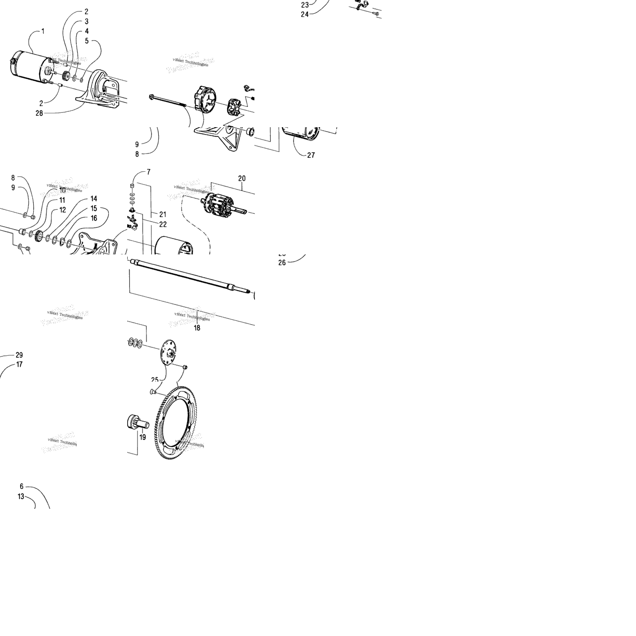 Starter Motor Assembly