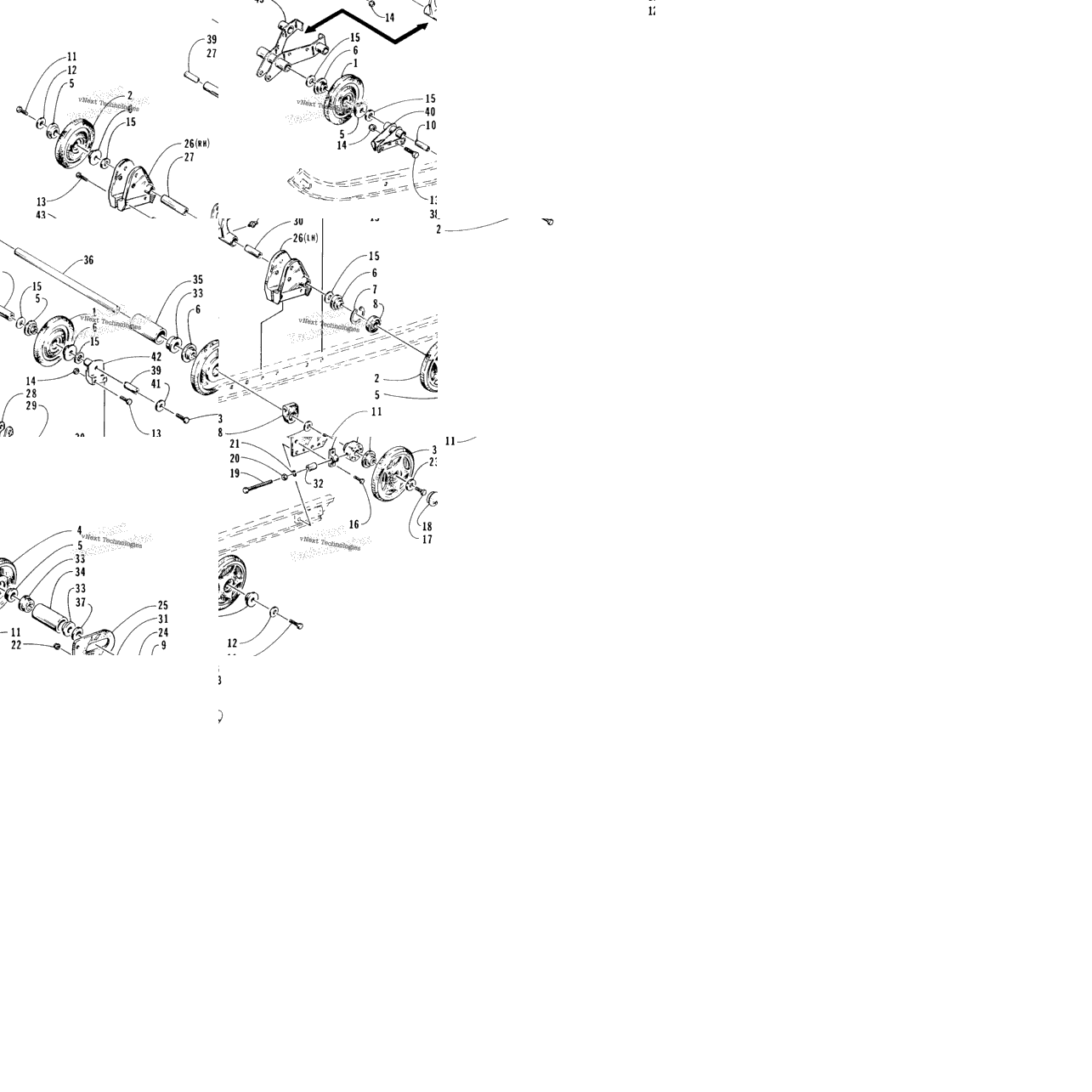 Rear Suspension Axle Assembly