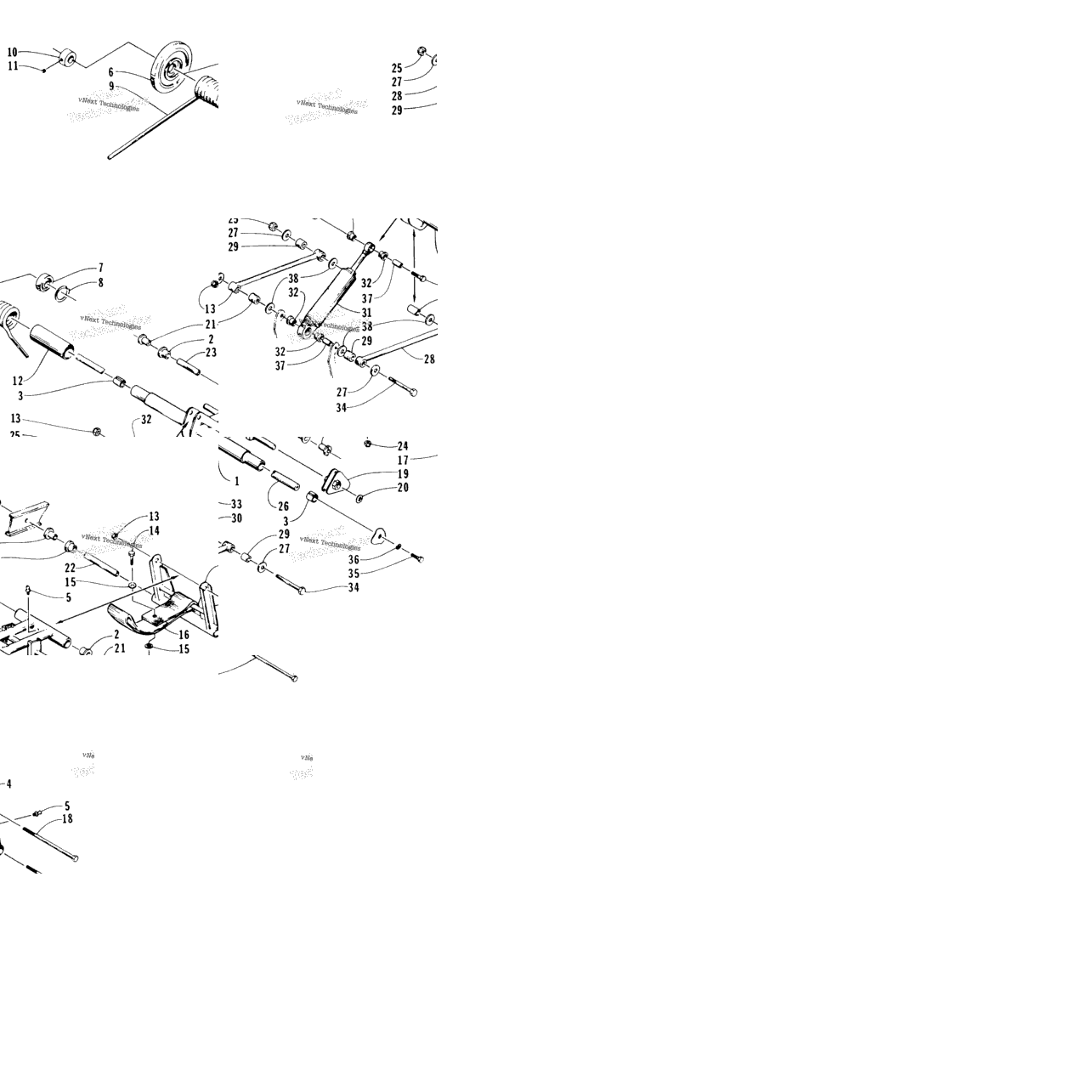 Rear Suspension Rear Arm Assembly