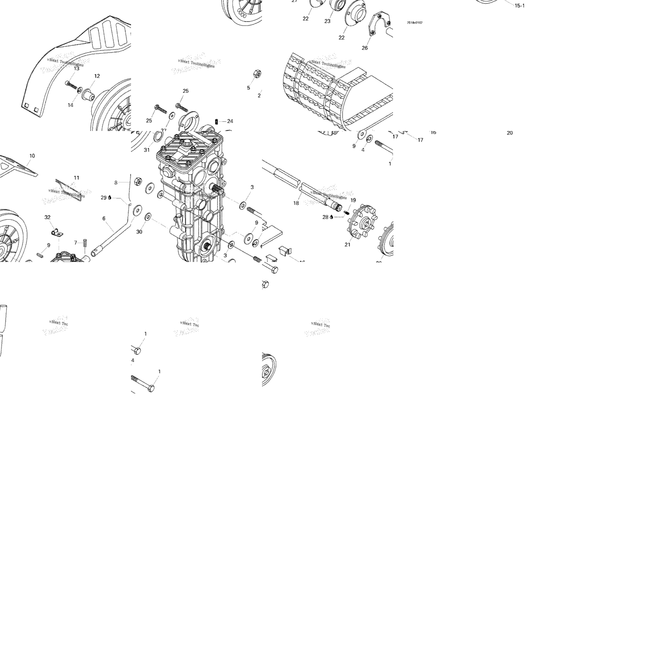 Drive Axle, Track And Belt Guard