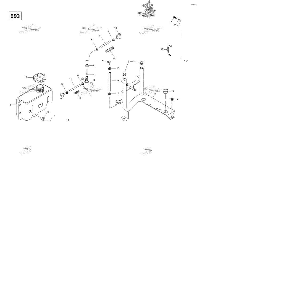 Oil Tank And Support (593)
