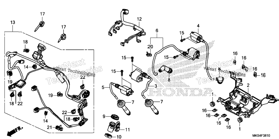 Sub Harness@Ignition Coil